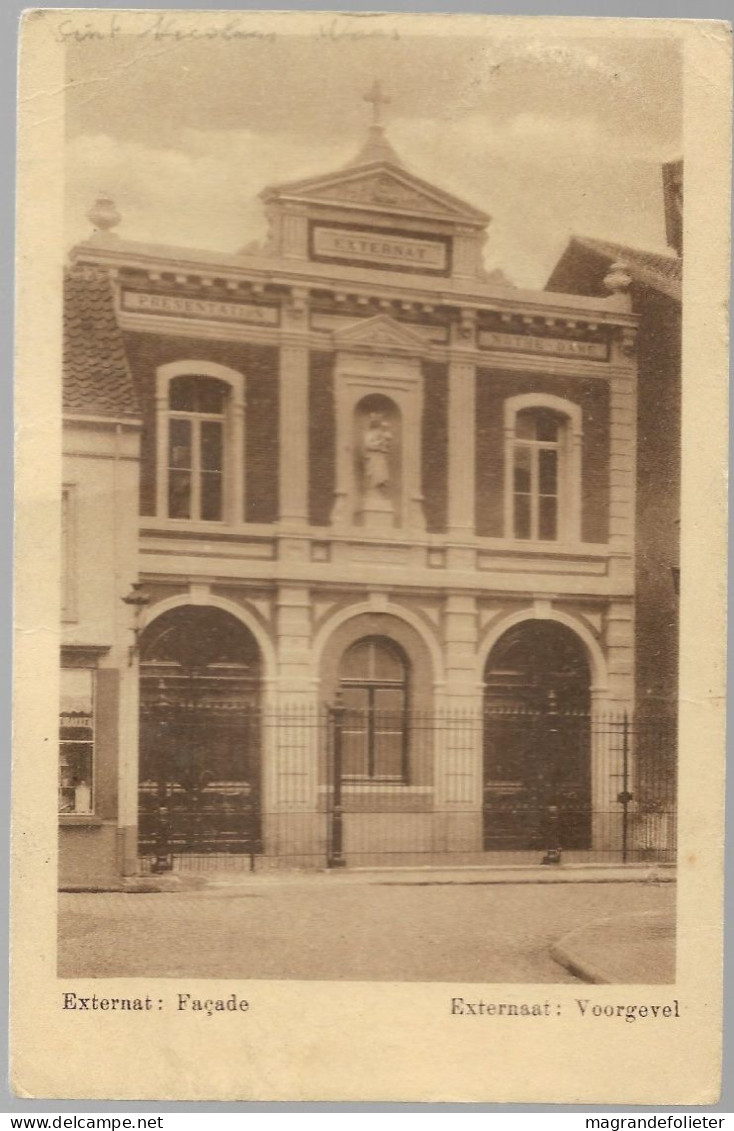 CPA PK AK  CARTE POSTALE BELGIQUE SAINT-NICOLAS ( WAAS ) FACADE DE L' EXTERNAT 1933 - Andere & Zonder Classificatie