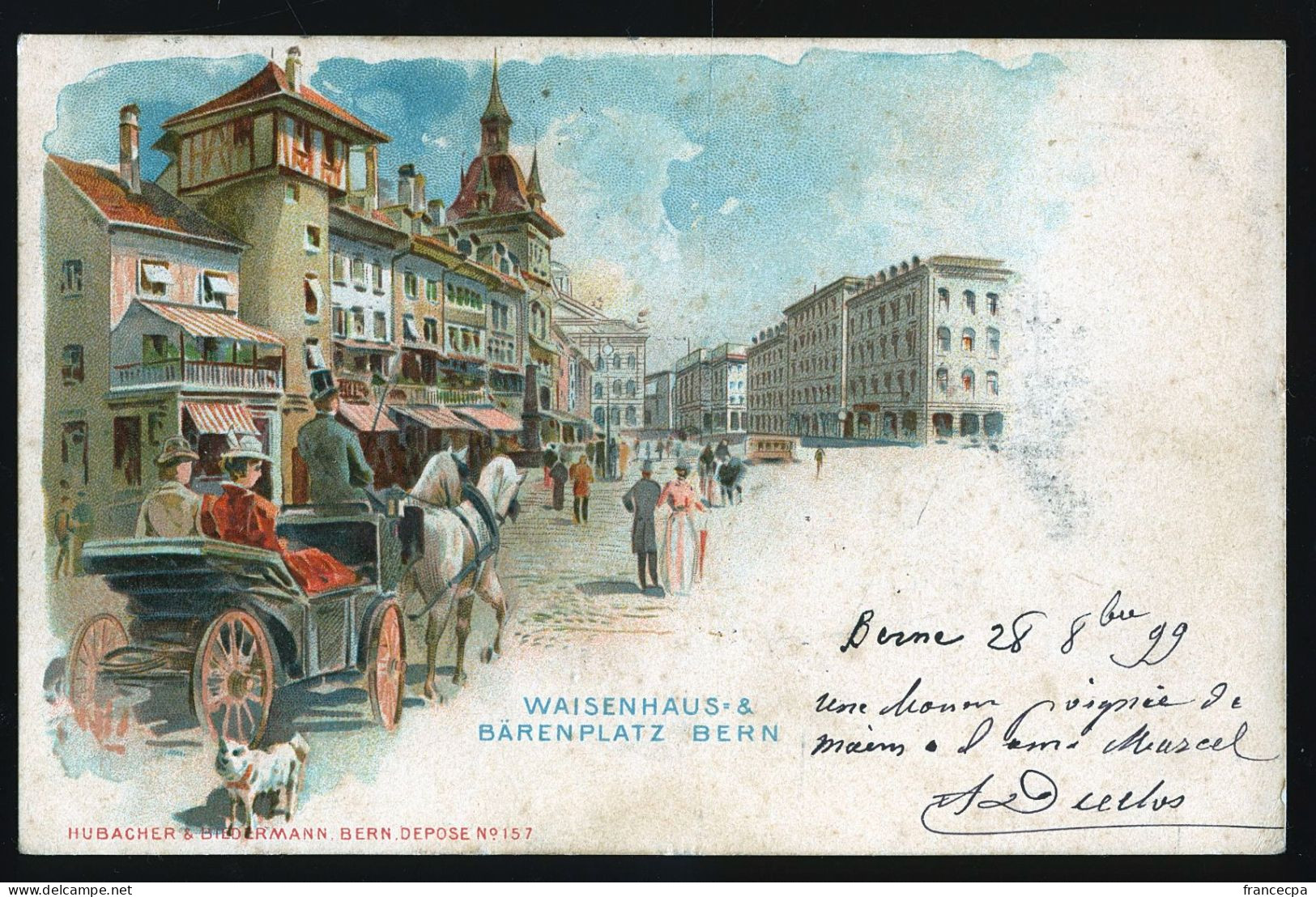 14467 - SUISSE -  WAISENHAUS & BARENPLATZ - BERN - DOS NON DIVISE. - Berne