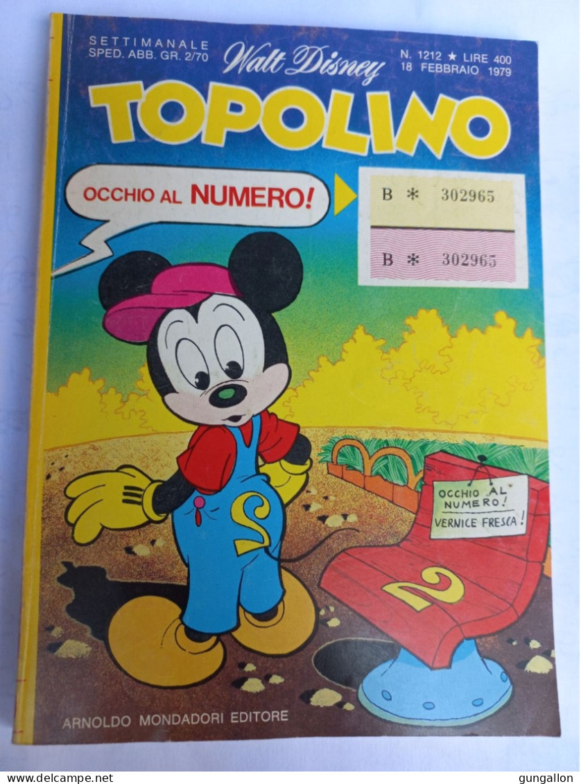 Topolino (Mondadori 1979)  N. 1212 - Disney