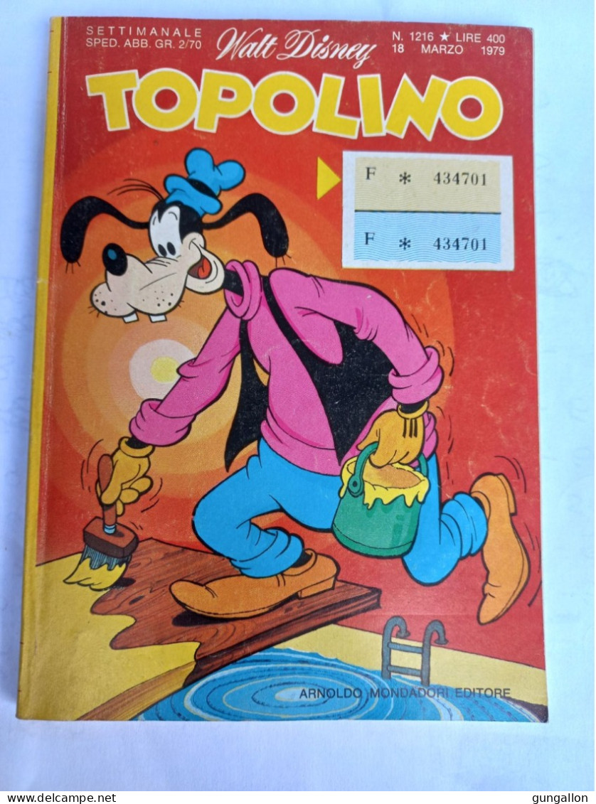 Topolino (Mondadori 1979)  N. 1216 - Disney