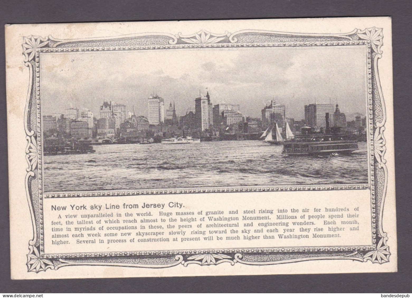 USA New York Sky Line From Jersey City ( 58905 ) - Andere & Zonder Classificatie