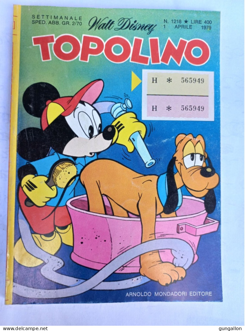 Topolino (Mondadori 1979)  N. 1218 - Disney