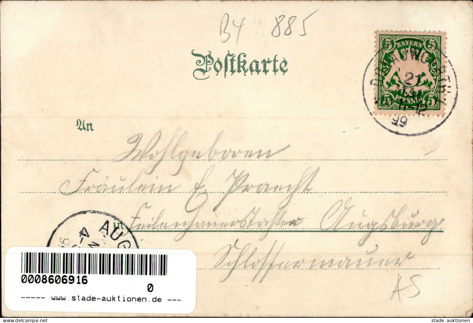 Donauwörth (8850) Schnee Winter Reichsstrasse Schlittschuh 1899 I-II (Stauchung, Fleckig) - Sonstige & Ohne Zuordnung