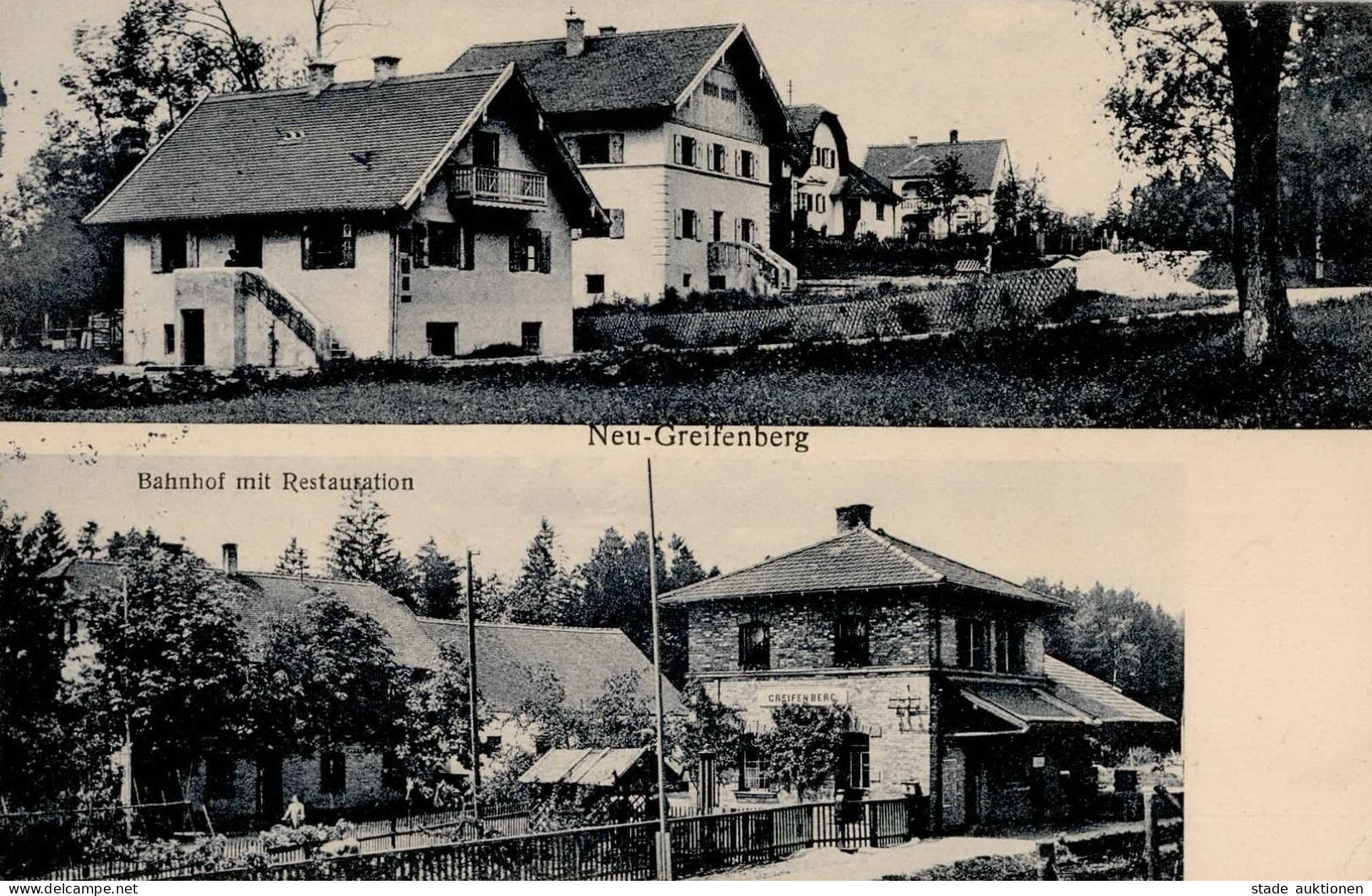 Greifenberg (8919) Bahnhof Mit Restaurant II (Ecken Leicht Bestoßen) - Autres & Non Classés