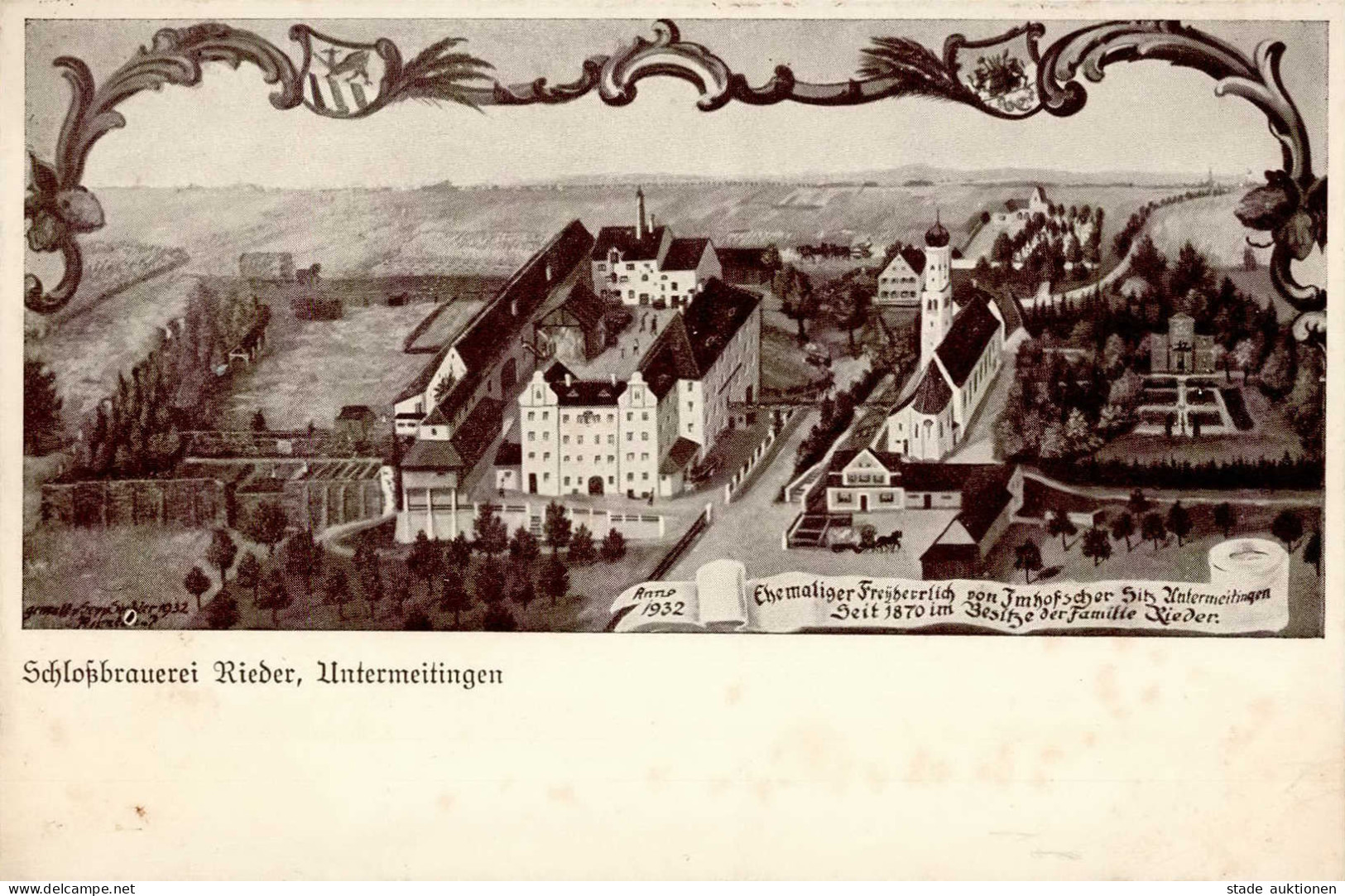 Untermeitingen (8933) Brauerei Rieder Signiert I- - Autres & Non Classés