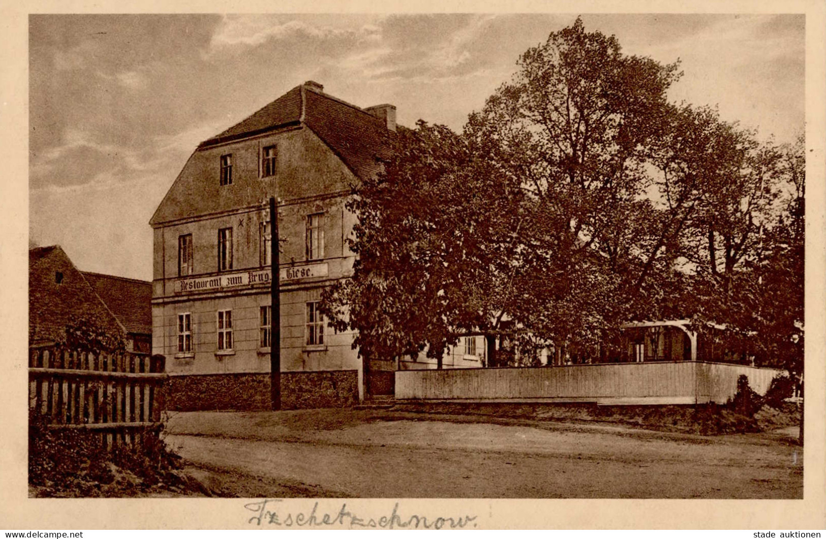Güldendorf (o-1200) Gasthaus Zum Krug II (Stauchung) - Autres & Non Classés