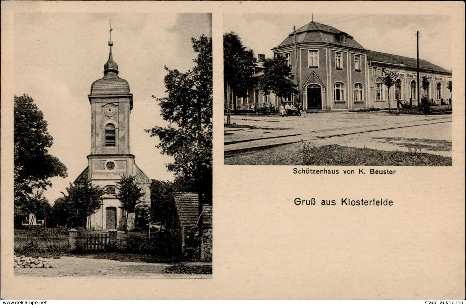 Wandlitz (o-1292) Klosterfelde Kirche Schützenhau K. Beuster I-II - Other & Unclassified