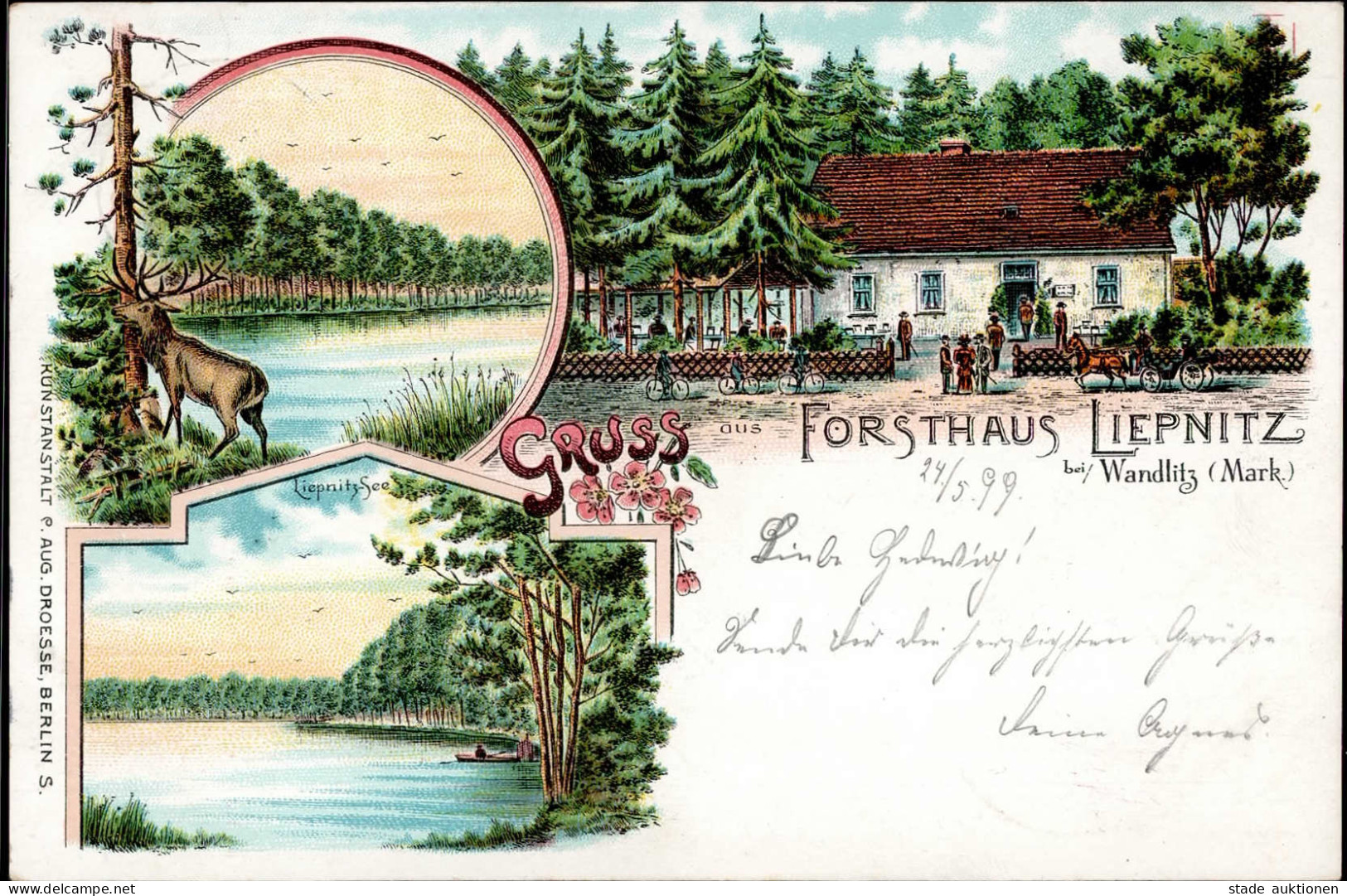 Wandlitz (o-1292) Forsthaus Liepnitz 1899 I-II - Other & Unclassified