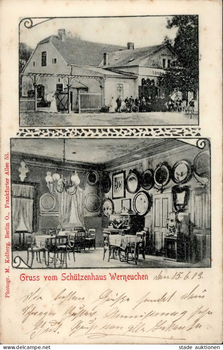 Werneuchen (o-1298) Schützenhaus 1903 II (Stauchung) - Other & Unclassified