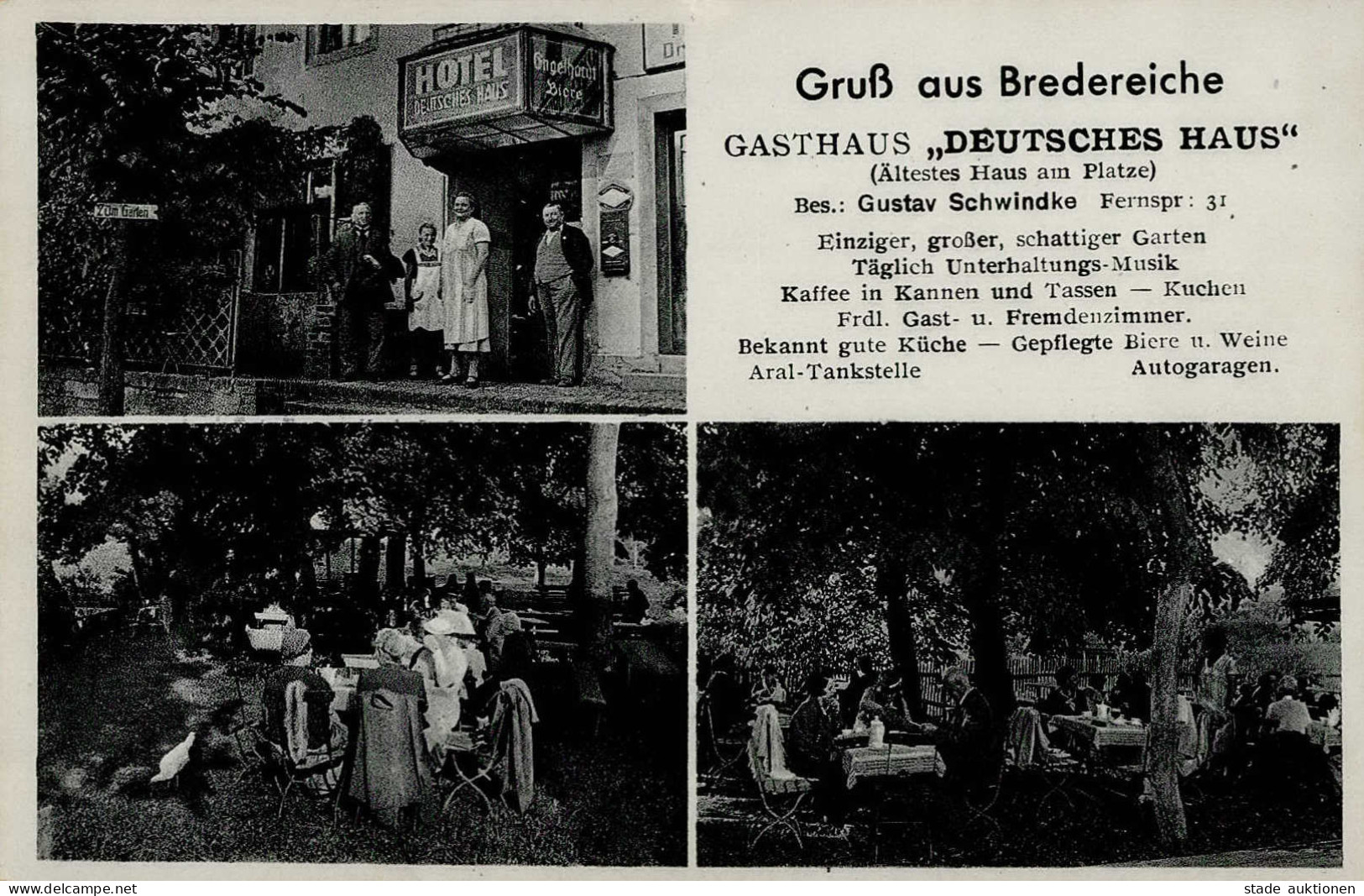 Bredereiche (o-1431) Gasthaus Deutsches Haus Bes. Schwindke, Gustav I-II - Other & Unclassified