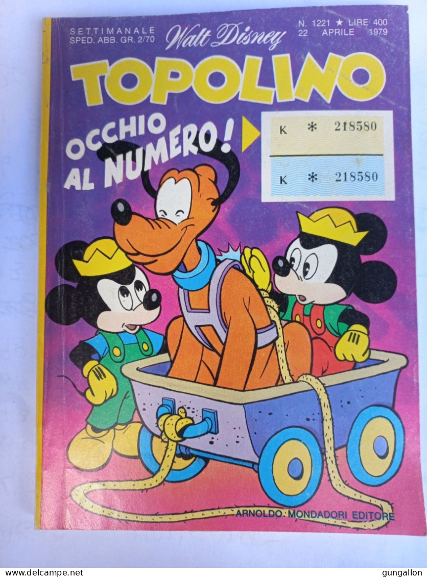 Topolino (Mondadori 1979)  N. 1221 - Disney