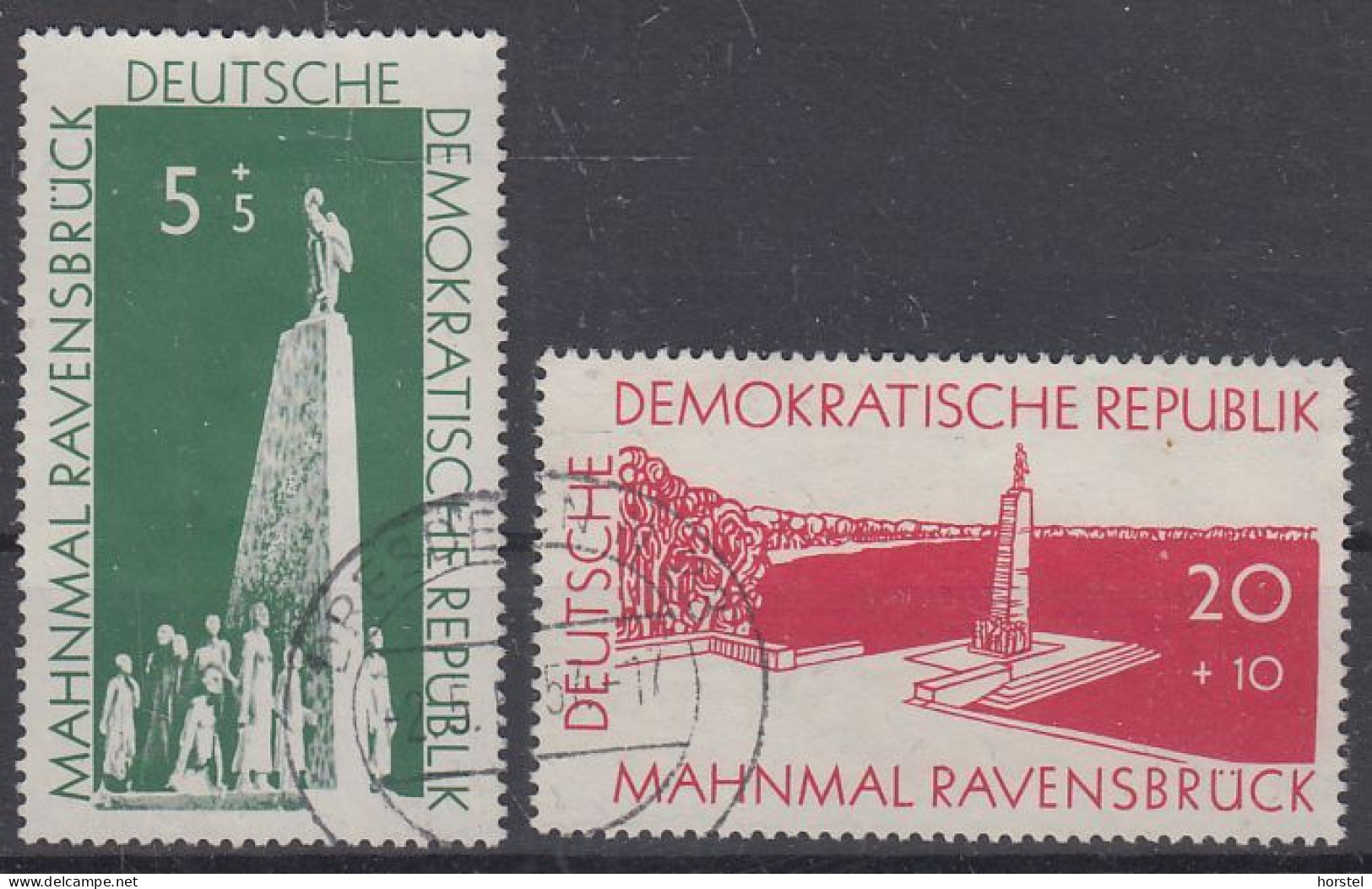 DDR Mi 566-67 Aufbau Nationaler Gedenkstätten - Ravensbrück - Used Stamps