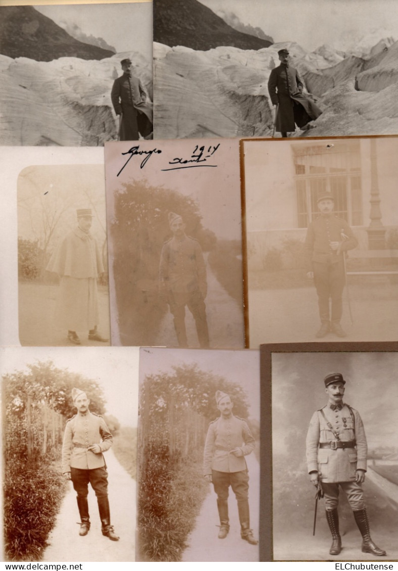 Lot photos officier 50e puis 250e régiment artillerie poilus Front guerre 14-18 WW1