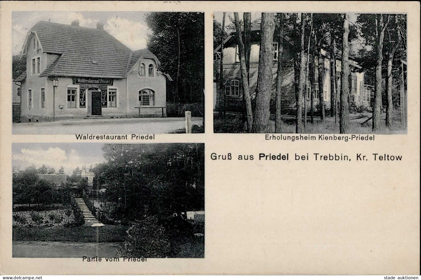 Priedel (o-1711) Gasthaus Priedel Sanatorium Kineberg-Priedel 1917 I - Other & Unclassified