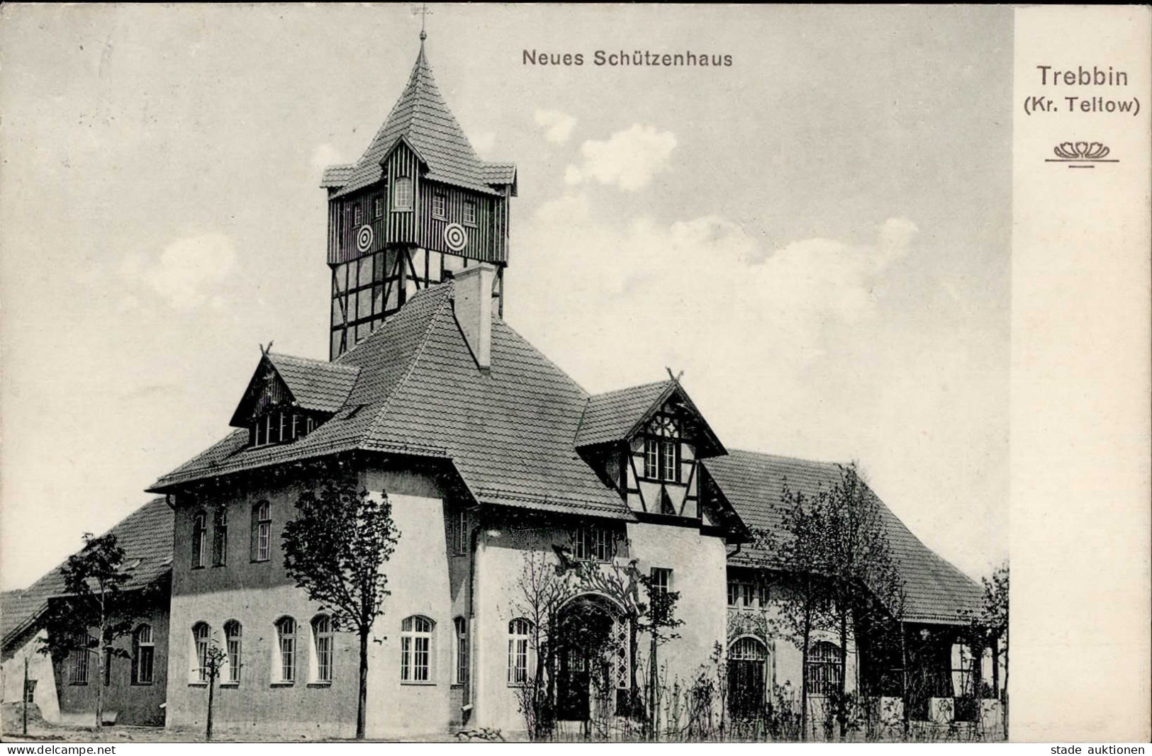 Trebbin (o-1712) Neues Schützenhaus 1911 I- - Other & Unclassified
