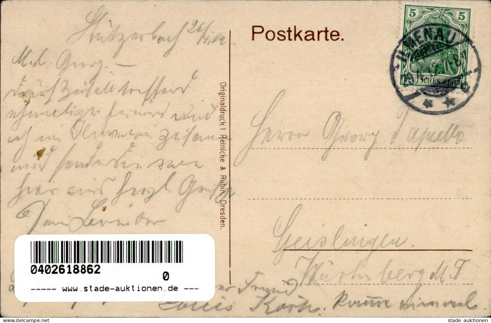 Lindenberg (o-1921) Post-Strasse 1912 I - Otros & Sin Clasificación