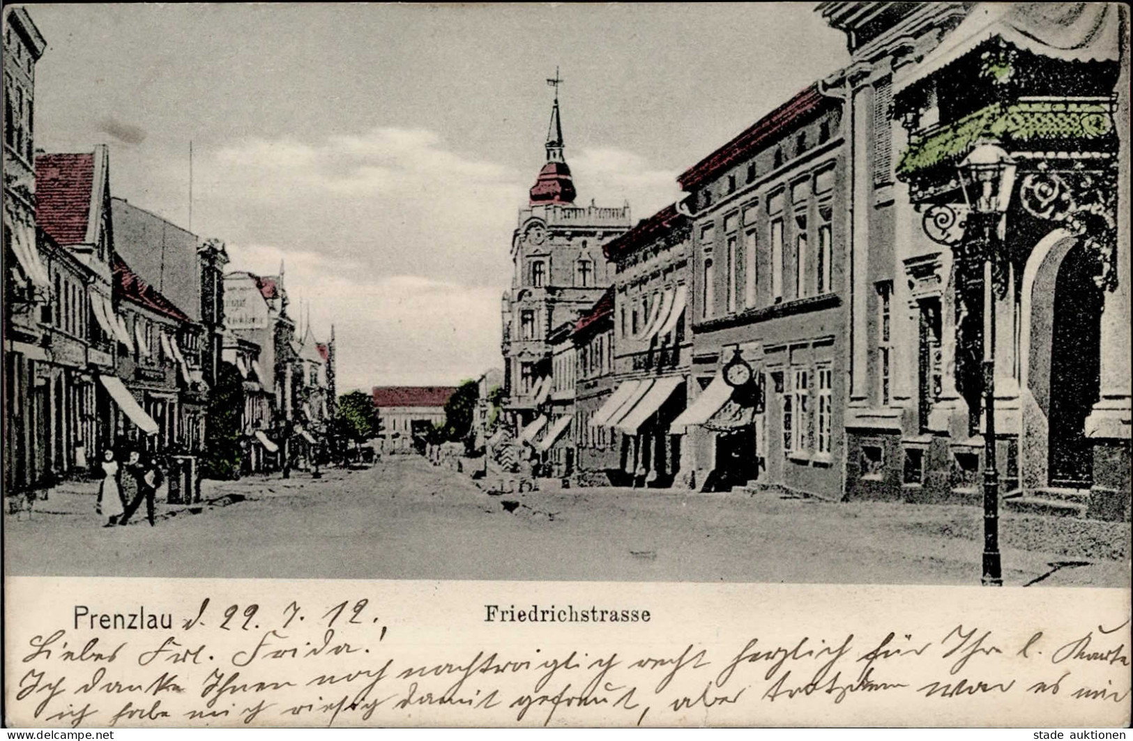 Prenzlau (o-2130) Friedrichstrasse 1912 I- - Other & Unclassified