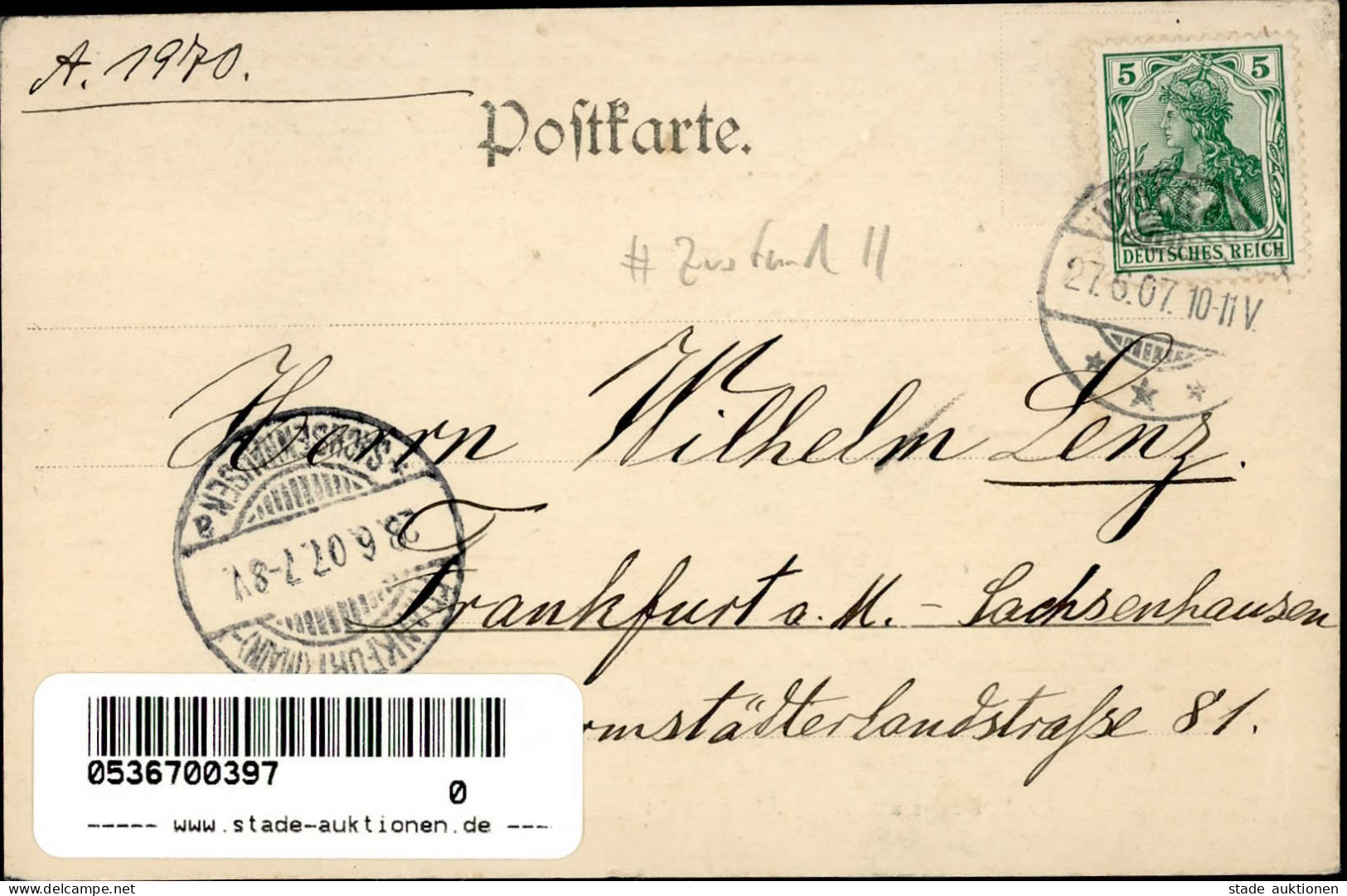 Wolgast (o-2220) Breite Strasse Und Kgl. Amtsgericht 1907 II (Eckbug Re.) - Other & Unclassified