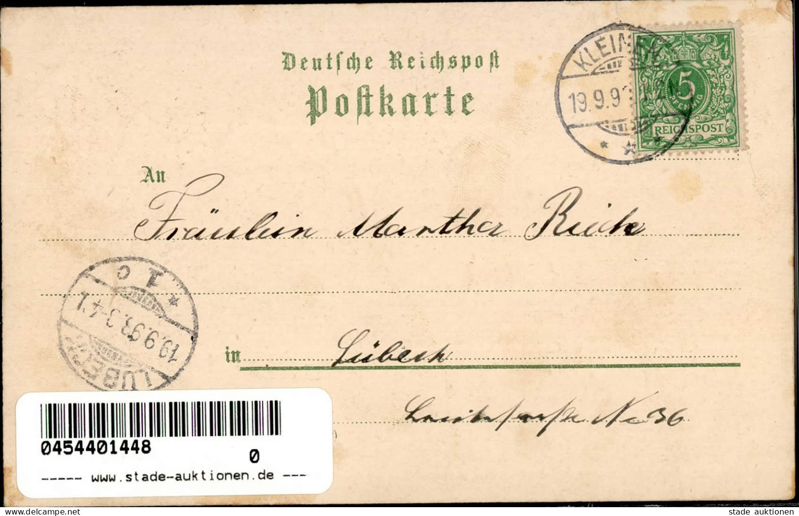 Bad Kleinen (o-2403) Wasserheilanstalt 1898 II (Ecken Leicht Bestoßen) - Autres & Non Classés