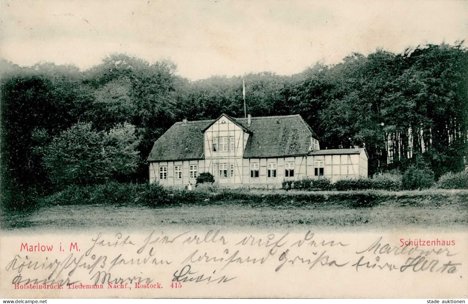 Marlow (o-2597) Schützenhaus 1903 I - Sonstige & Ohne Zuordnung