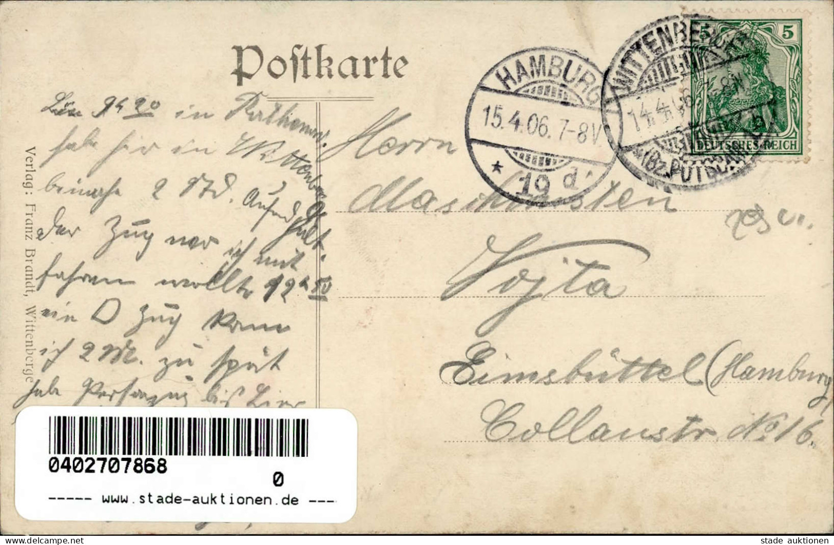 Wittenberge (o-2900) Bahnstrasse Zigarrenhandlung Maertens 1906 I-II - Sonstige & Ohne Zuordnung