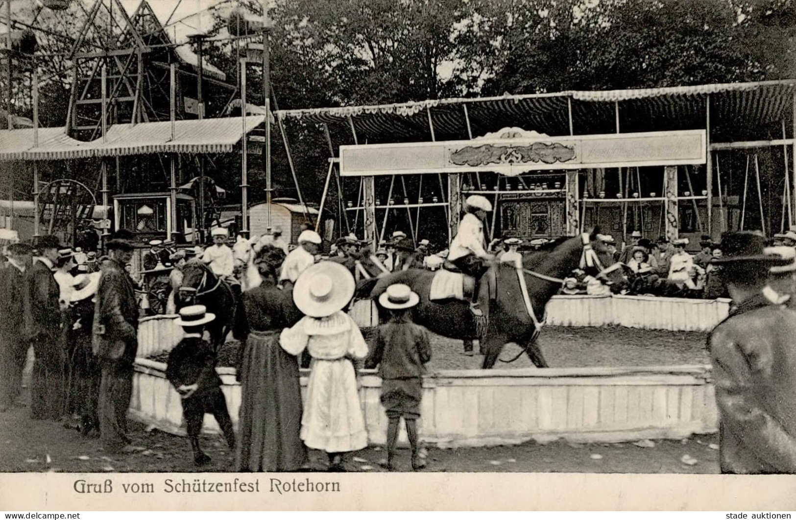 Magdeburg (o-3000) Schützenfest Rotehorn 1907 II (kleine Stauchung) - Maagdenburg