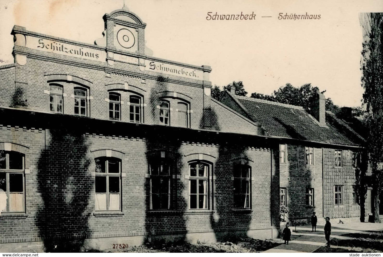 Schwanebeck (o-3237) Schützenhaus 1914 I-II (fleckig) - Other & Unclassified