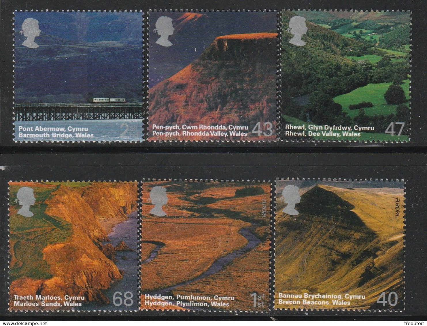 GRANDE BRETAGNE - N°2565/70 ** (2004) Paysages Du Pays De Galles - Unused Stamps