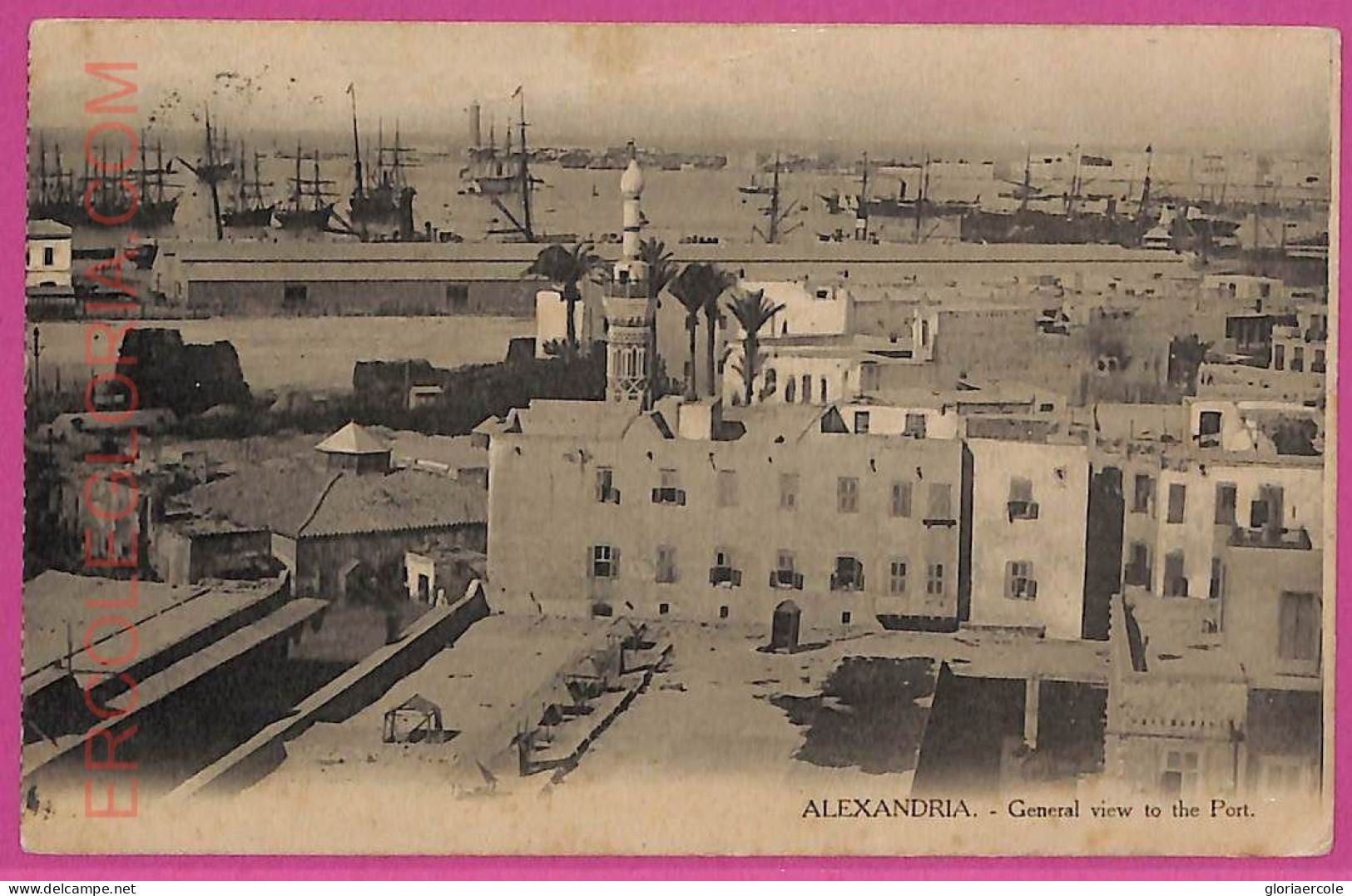 Ag2875 - EGYPT - VINTAGE POSTCARD - Alexandria  - 1916 - Alexandria