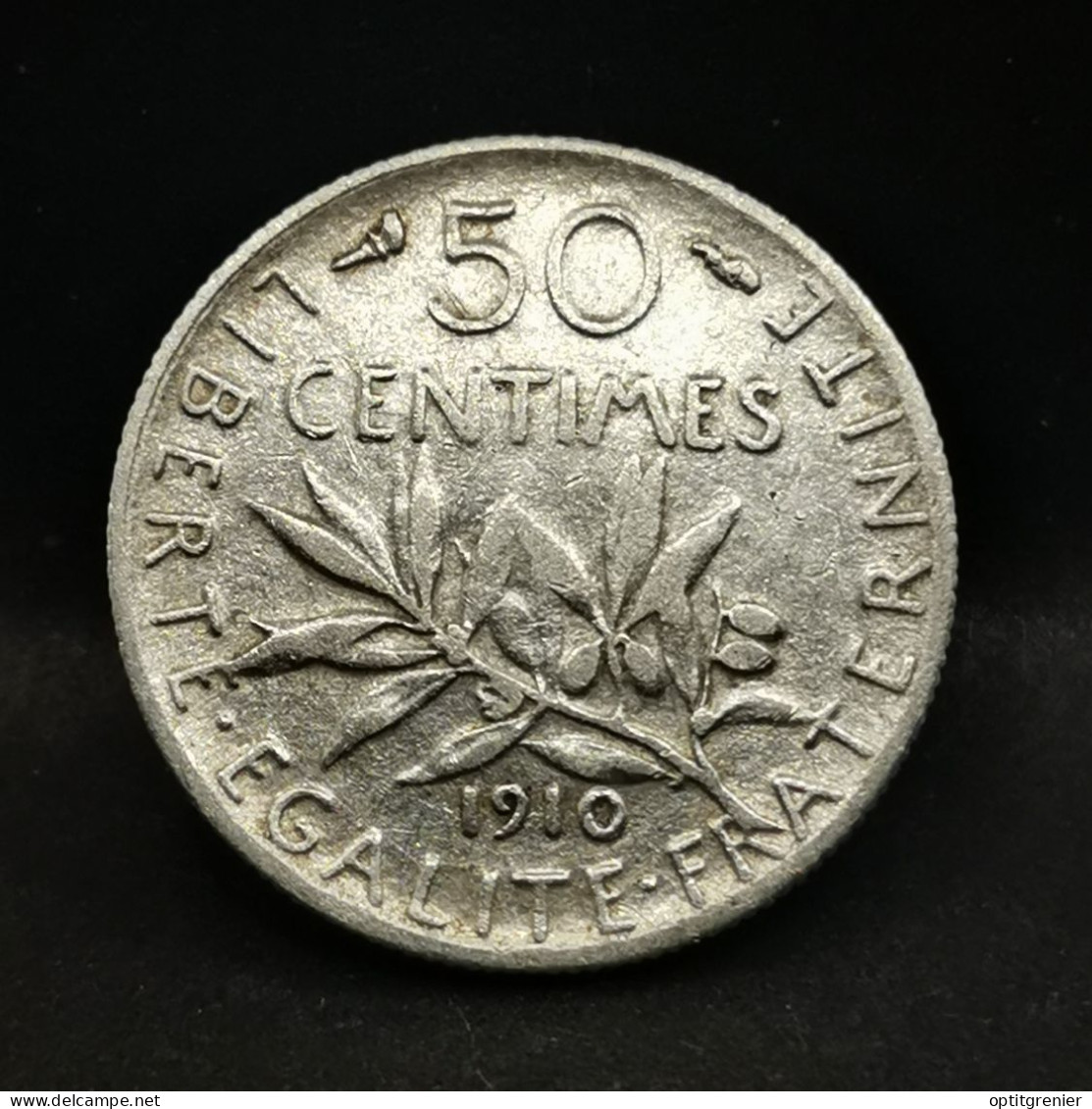 50 CENTIMES SEMEUSE ARGENT 1910 FRANCE / SILVER (Réf. 24425) - 50 Centimes