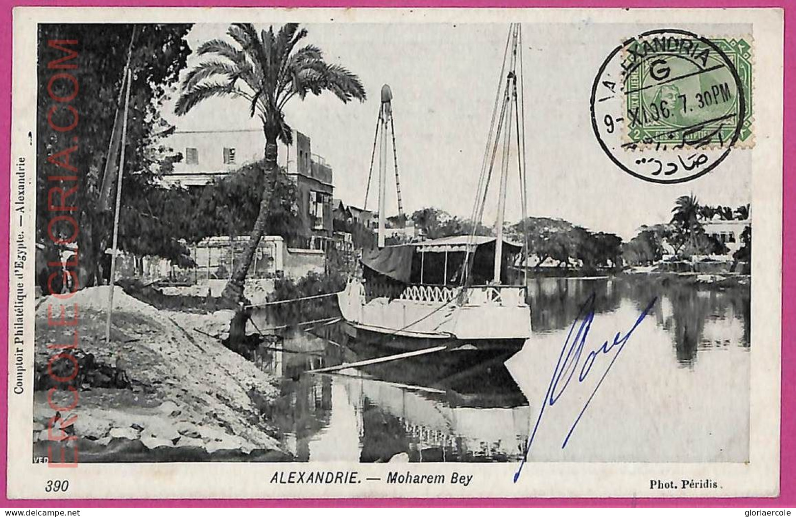 Ag2877 - EGYPT - VINTAGE POSTCARD - Alexandria  - 1906 - Alexandrië