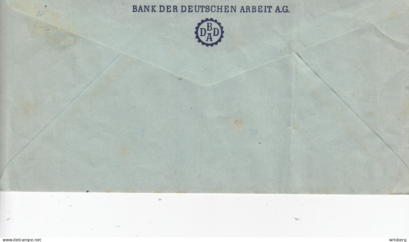 ENV. AFFR. MICHEL  ELSASS 1 + 8  OBL. STRASSBURG (ELS)3  (BANK DER DEUTSCHEN ARBEIT A.G.) - Covers & Documents