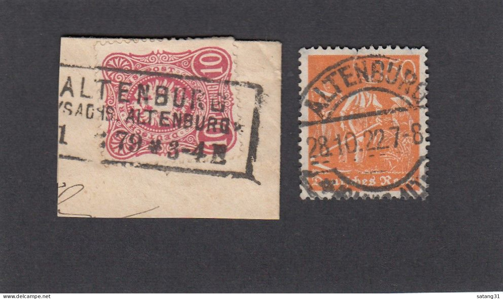 BRIEFMARKEN  MIT  STEMPEL " ALTENBURG ". - Used Stamps