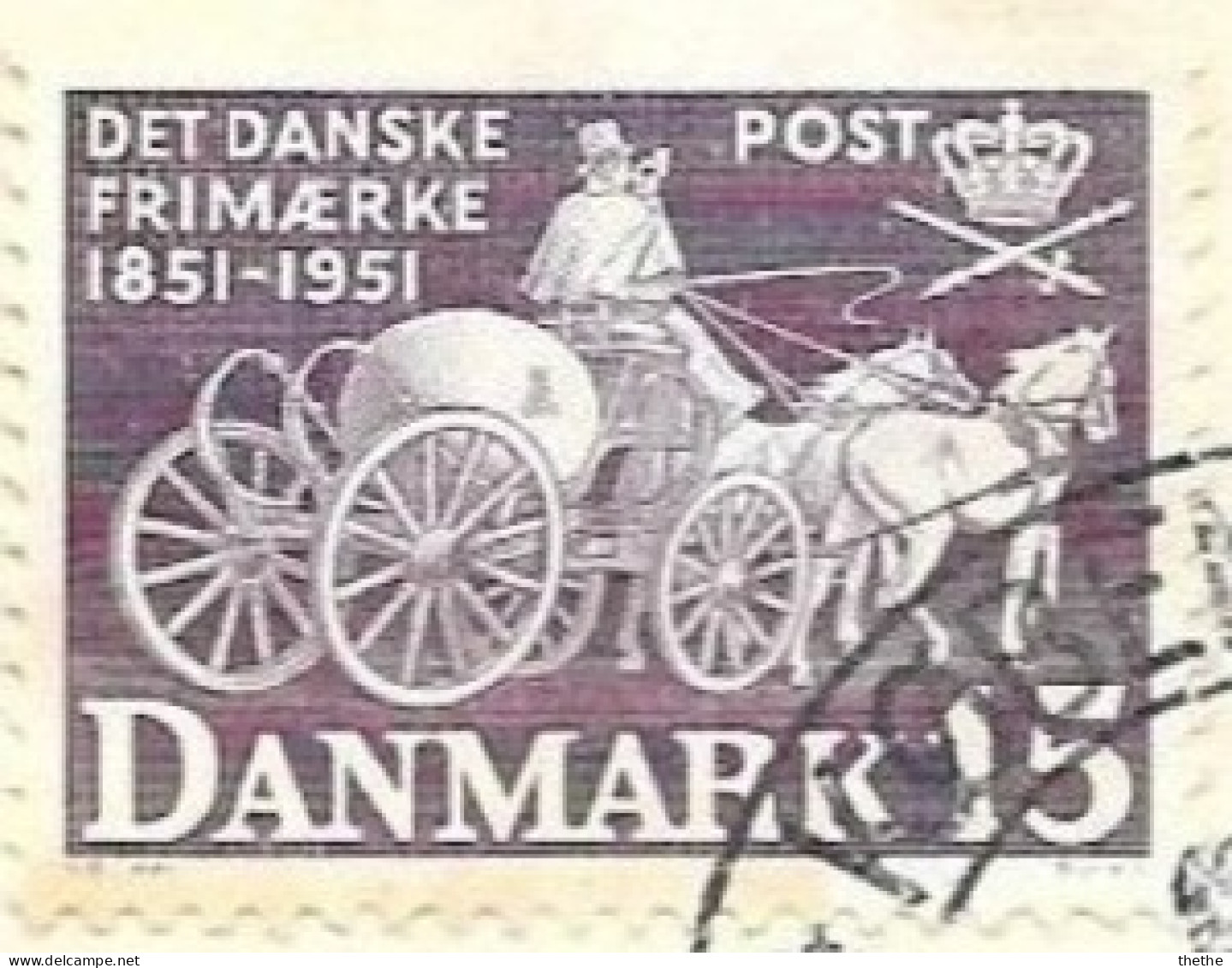 DANEMARK - Coach Postal - Oblitérés