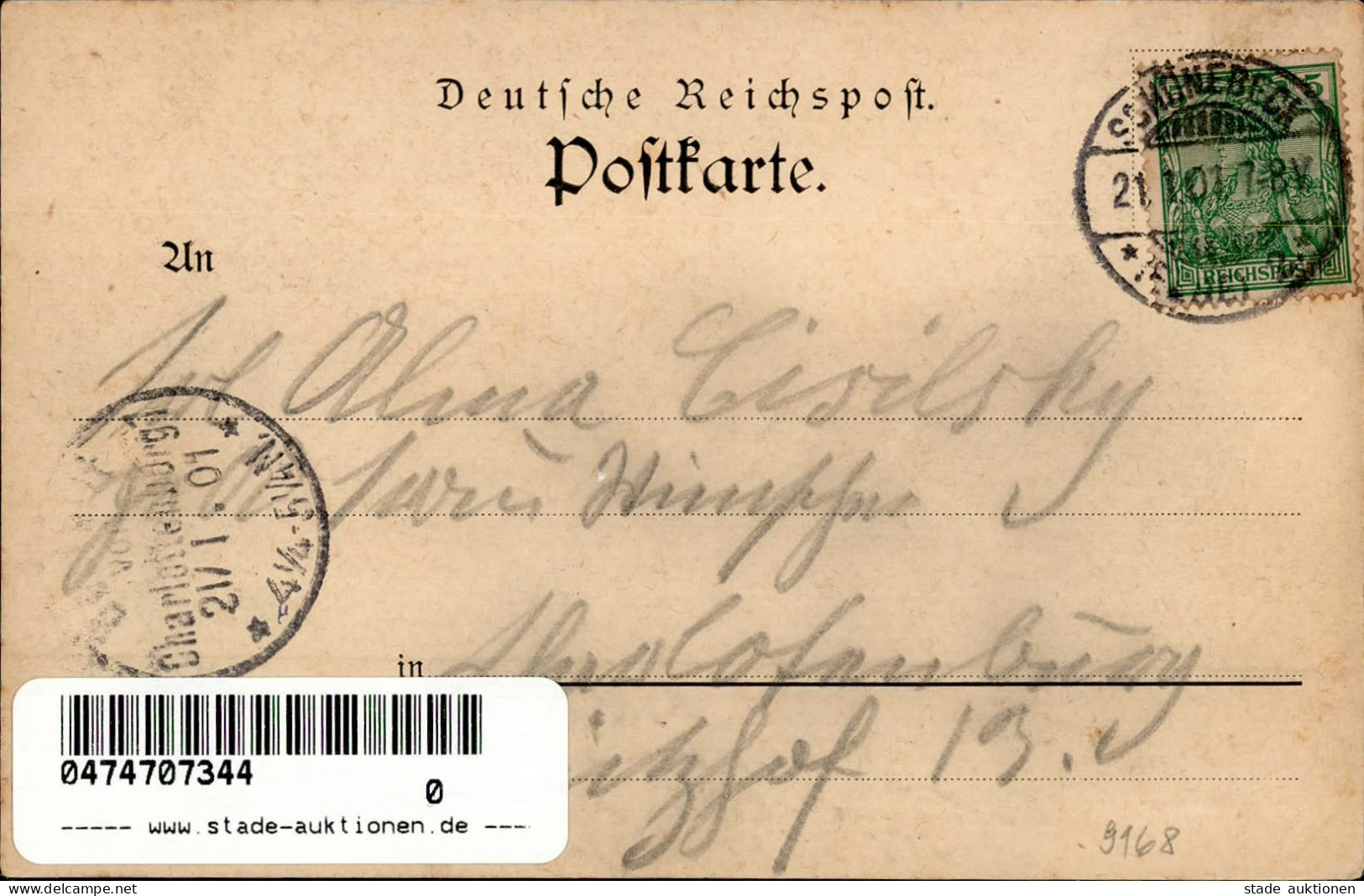 Schönebeck (o-3300) Schützenhaus Dampfer Gasthaus Buschhaus Fußballplatz 1901 I-II (Eckstauchung, Randmangel) - Other & Unclassified