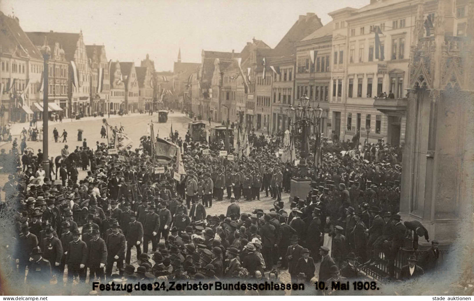 Zerbst (o-3400) Festzug Des 24. Zerbster Bundesschießen 10. Mai 1908 I - Other & Unclassified