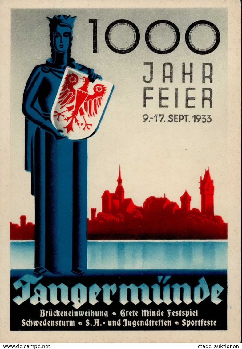 Tangermünde (o-3504) 1000 Jahr Feier 9.-17. September 1933 I-II (fleckig) - Other & Unclassified