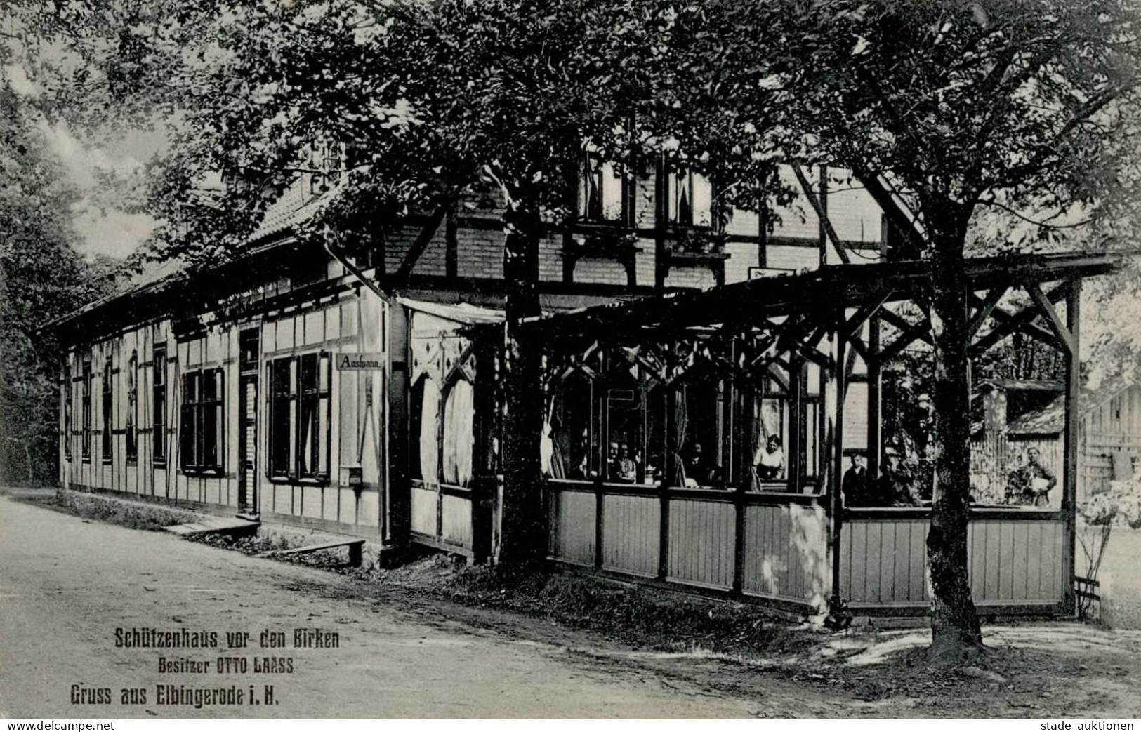 Elbingerode (o-3703) Schützenhaus 1914 I- - Other & Unclassified
