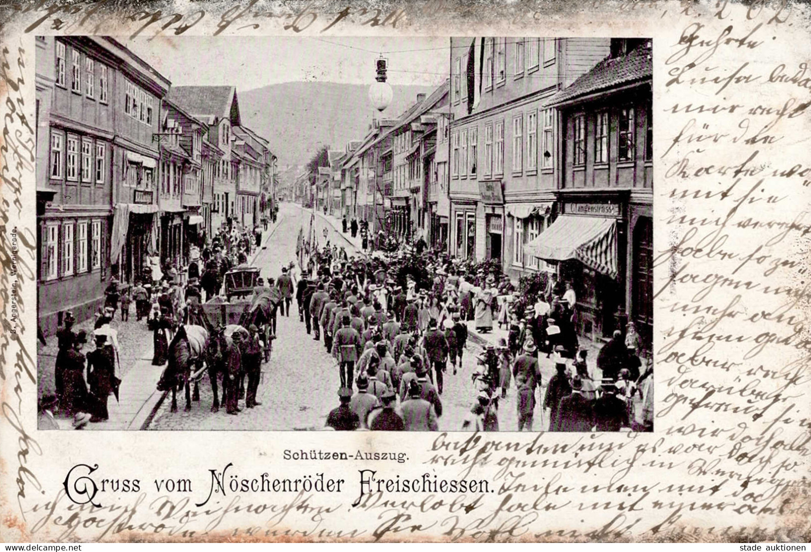 Wernigerode Nöschenrode (o-3700) Nöschenröder Freischießen Schützenfest 1902 I-II - Autres & Non Classés