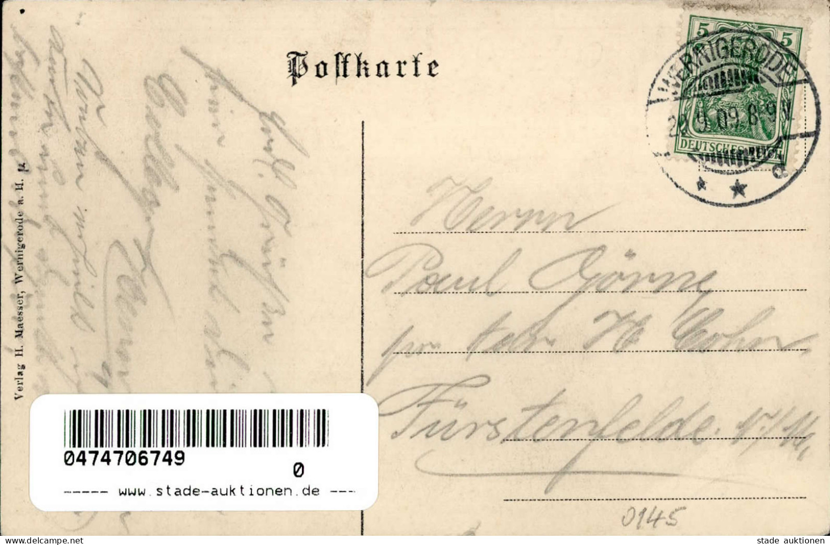 Wernigerode Nöschenrode (o-3700) Schützenhaus 1909 I- - Other & Unclassified
