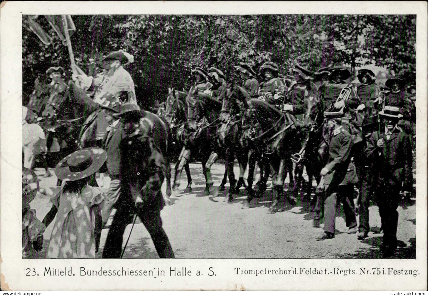 Halle Saale (o-4000) 23. Bundesschießen 1907 I-II - Halle (Saale)