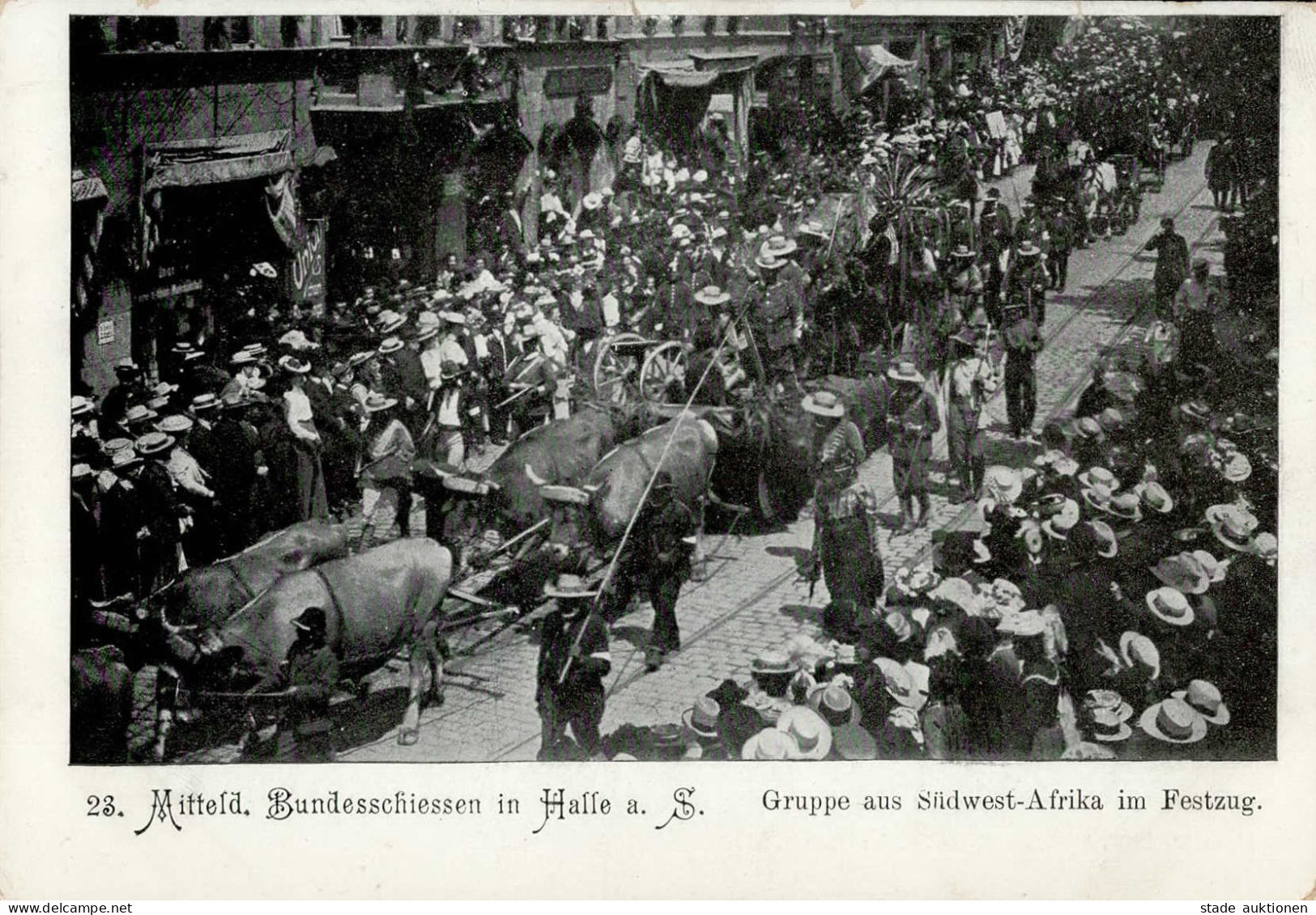 Halle Saale (o-4000) 23. Mitteldeutsches Bundesschießen II (Ecken Abgestoßen) - Halle (Saale)