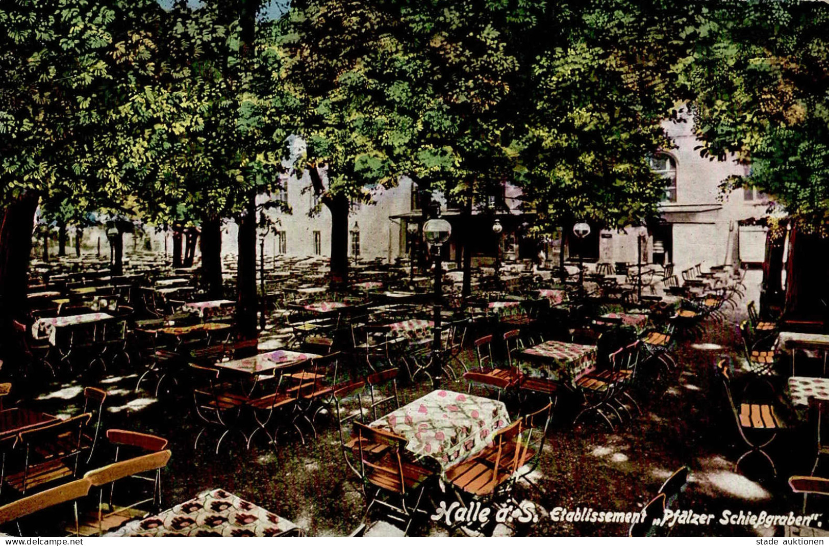 Halle Saale (o-4000) Gasthaus Pfälzer Schießgraben 1911 I- - Halle (Saale)