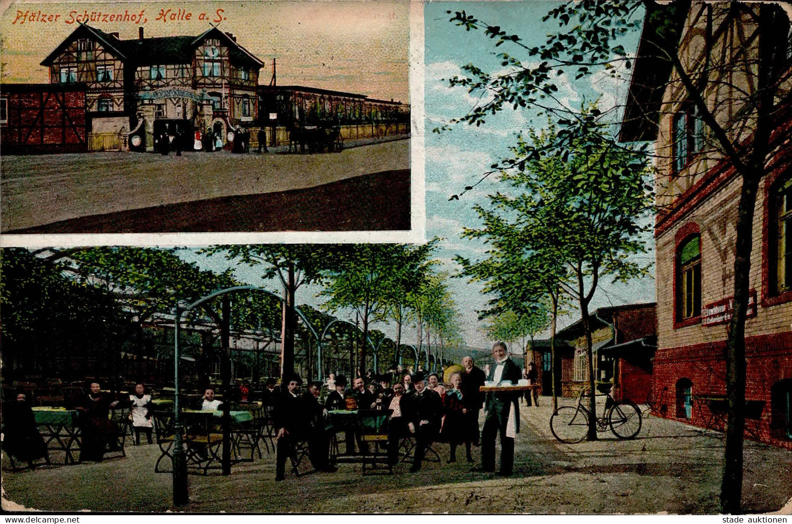 Halle Saale (o-4000) Gasthaus Pfälzer Schützenhof Fahrrad 1912 I-II Cycles - Halle (Saale)