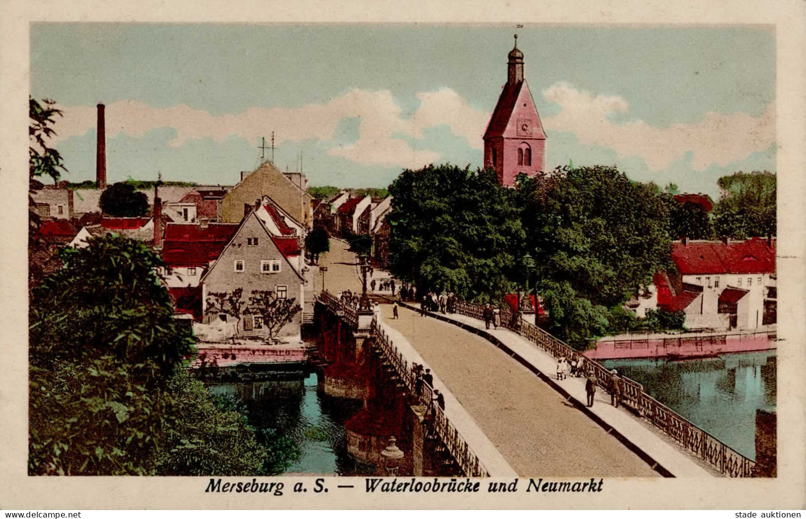 Merseburg (o-4200) Waterloobrücke Neumarkt 1929 I-II - Andere & Zonder Classificatie