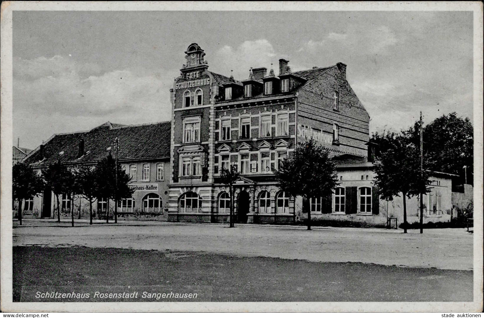 Sangerhausen (o-4700) Schützenhaus Rosenstadt Cafe I-II (Ecken Abgestossen) - Autres & Non Classés