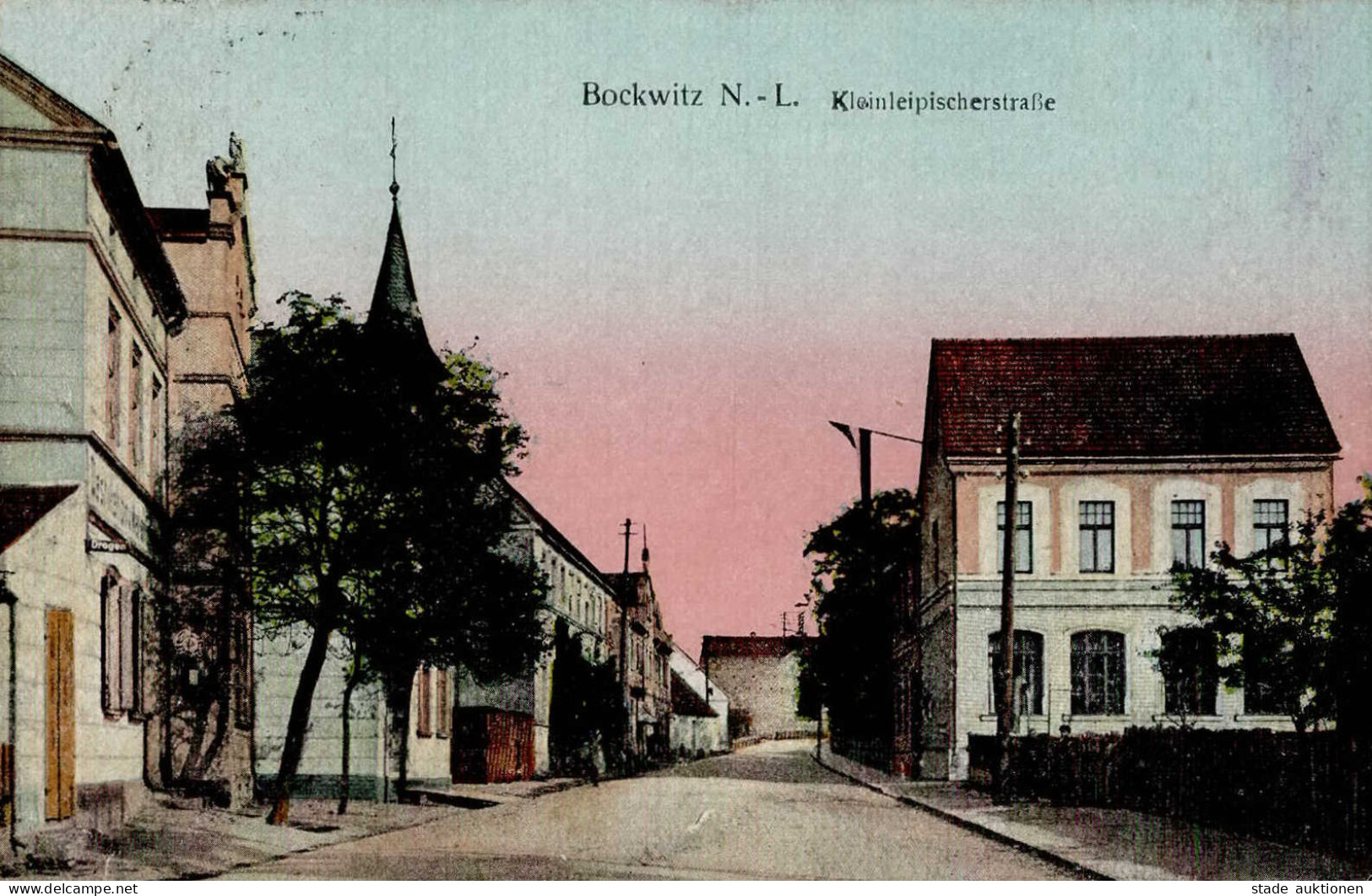 Bockwitz (o-4901) Kleinleipischerstrasse I-II (fleckig) - Autres & Non Classés