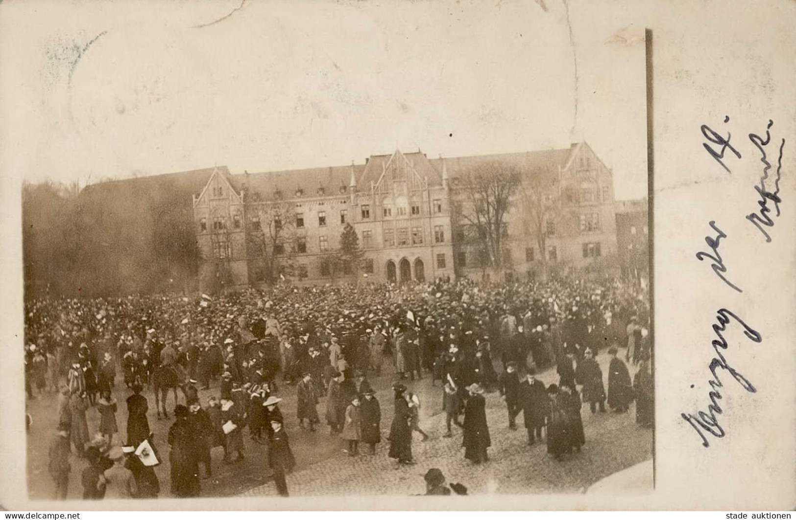 Erfurt (o-5000) Foto-Ak 1918 II (Stauchung, Stempeldurchdruck) - Erfurt