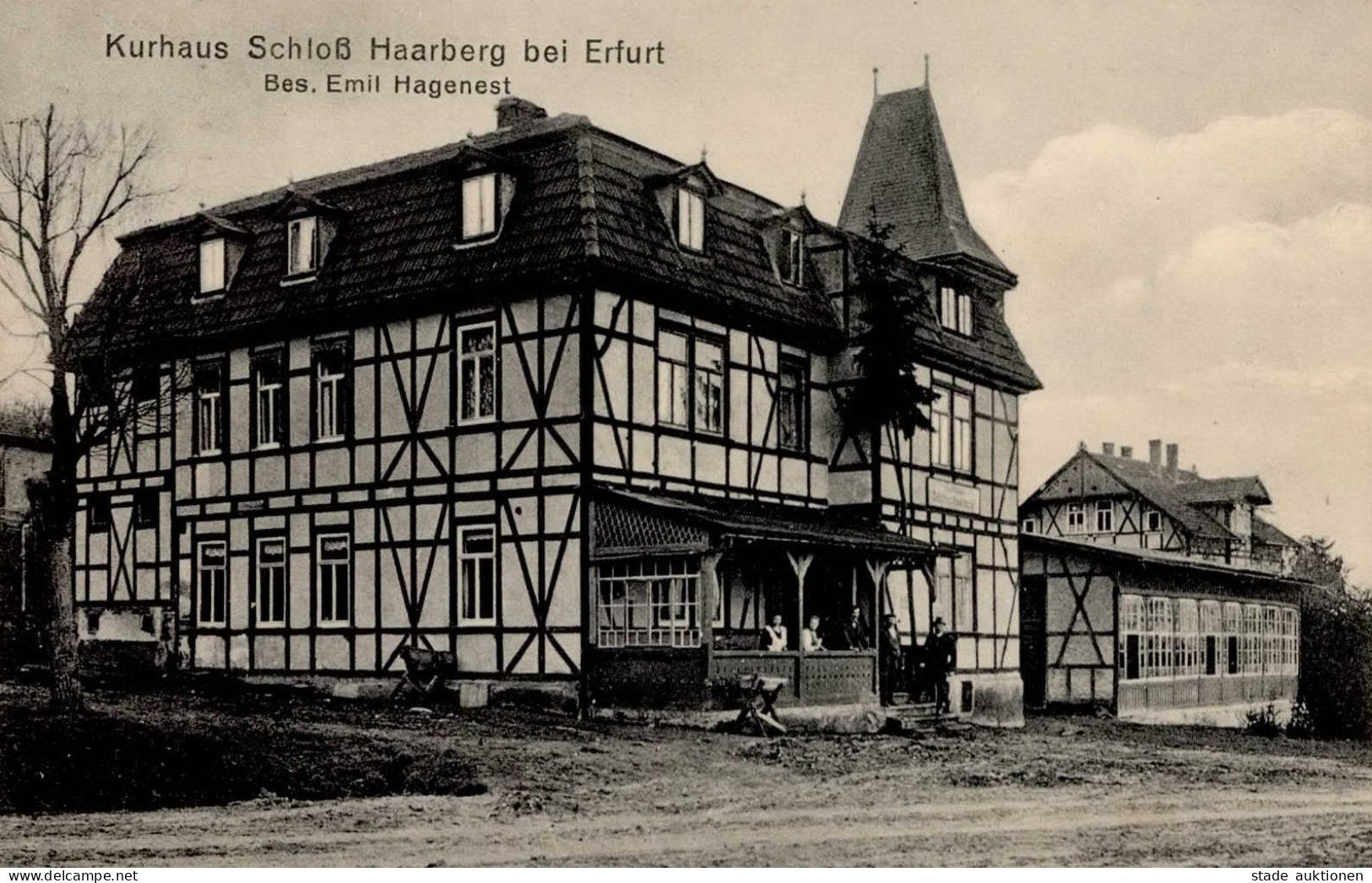 Erfurt (o-5000) Kurhaus Schloß Haarberg Inh. Hagenest 1926 I- - Erfurt