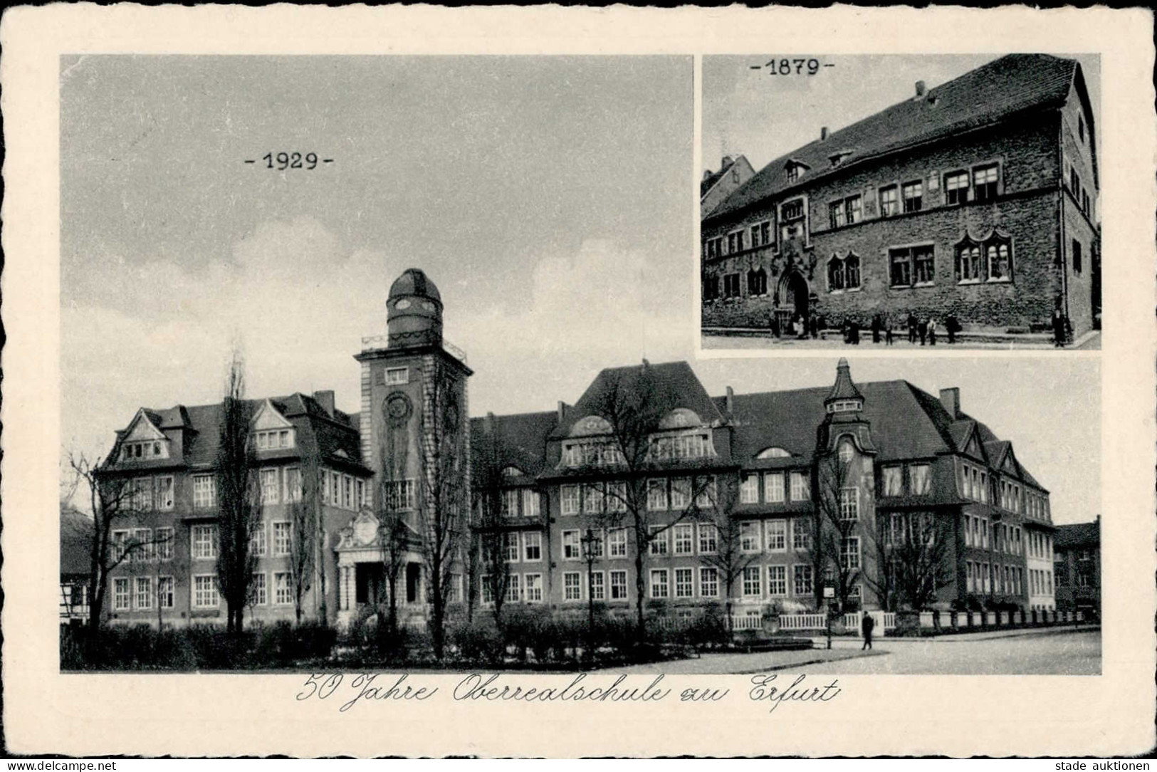 Erfurt (o-5000) Oberrealschule 1941 I-II (Stauchung) - Erfurt